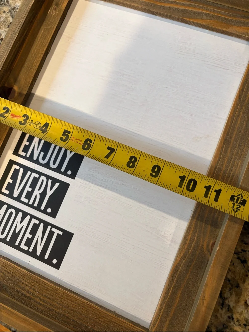▪️ENJOY. EVERY. MOMENT. Wood Framed Wall Sign -